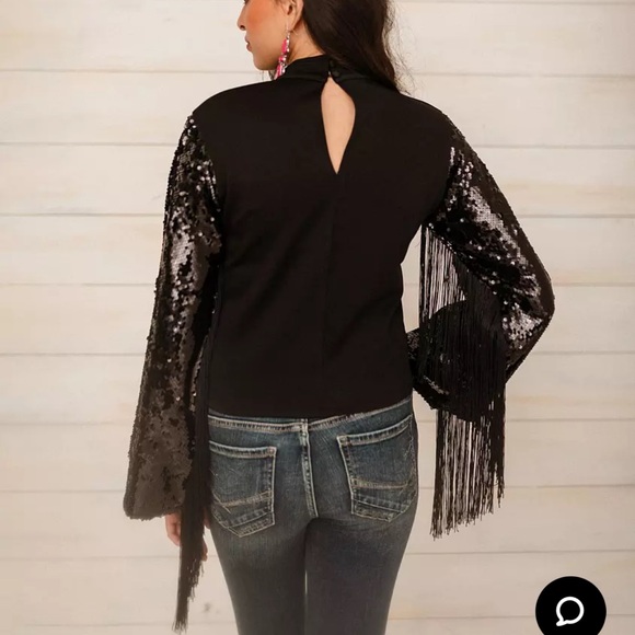Fringe sequins blouse - Picture 3 of 3